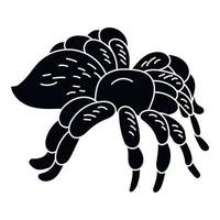 Big tarantula spider icon, simple style vector