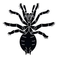 icono de araña de miedo, estilo simple vector