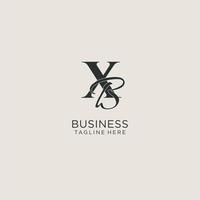 monograma de letras iniciales xb con elegante estilo de lujo. identidad corporativa y logotipo personal vector