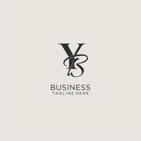 Initials YB letter monogram with elegant luxury style. Corporate identity and personal logo vector