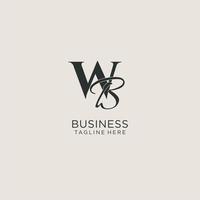 Initials WB letter monogram with elegant luxury style. Corporate identity and personal logo vector