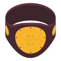 icono de cinturón de oro de boxeo, estilo isométrico vector