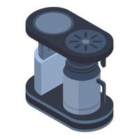 Old coffee maker icon, isometric style vector