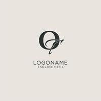 Initials OT letter monogram with elegant luxury style. Corporate identity and personal logo vector