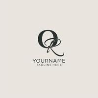 Initials OR letter monogram with elegant luxury style. Corporate identity and personal logo vector