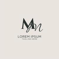 Initials MM letter monogram with elegant luxury style. Corporate identity and personal logo vector