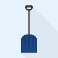 Plastic snow shovel icon, flat style vector