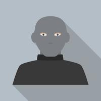 Mask burglar icon, flat style vector