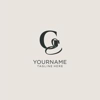 Initials GE letter monogram with elegant luxury style. Corporate identity and personal logo vector