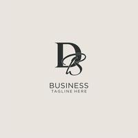 Initials DB letter monogram with elegant luxury style. Corporate identity and personal logo vector