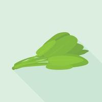 Spinach icon, flat style vector