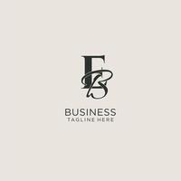 Initials EB letter monogram with elegant luxury style. Corporate identity and personal logo vector