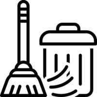 line icon for clearing vector