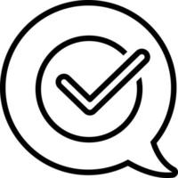 line icon for true vector