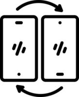 line icon for altered vector