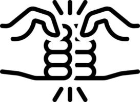 line icon for versus vector
