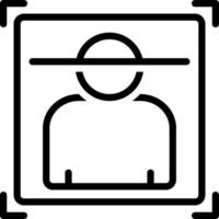 line icon for recognition vector