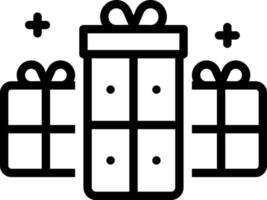 line icon for presents vector