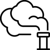 line icon for smoke vector