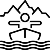 line icon for adventures vector