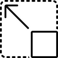 line icon for expanded vector