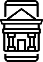 line icon for mobile vector