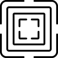 line icon for square vector