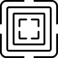 line icon for square vector