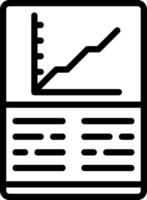 line icon for financial vector