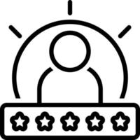 line icon for experiencing vector
