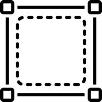 line icon for square vector