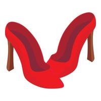 Stilettos icon, isometric style vector