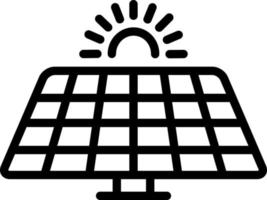 line icon for solar vector