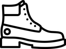 line icon for boots vector