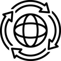 line icon for refresh vector