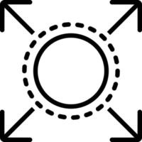 line icon for expanded vector