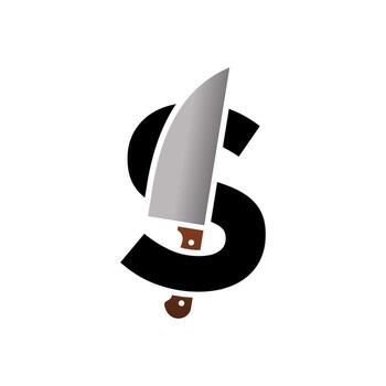 Initial Knife S Logo vector