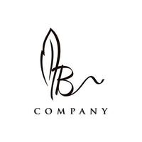 Initial Signature B Logo vector