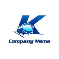 Initial K Bus Logo vector