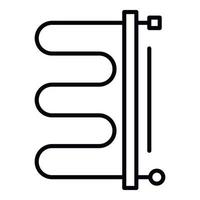 Heater boiler icon, outline style vector