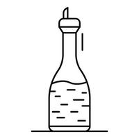 Fresh vinegar icon, outline style vector