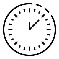 Import time icon, outline style vector