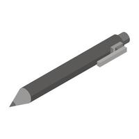 Office pen icon, isometric style vector