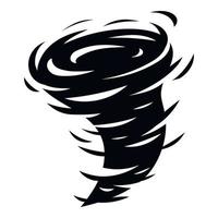 icono de tornado, estilo simple vector