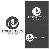 Rooster Logo Template vector