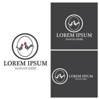 Rooster Logo Template vector