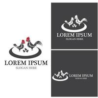 Rooster Logo Template vector