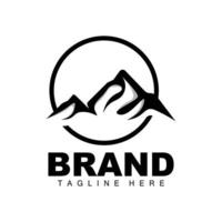 Mountain Logo, Vector Mountain Climbing, Adventure, Design For Climbing, Climbing Equipment, And Brand With Mountain Logo