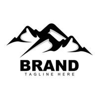 Mountain Logo, Vector Mountain Climbing, Adventure, Design For Climbing, Climbing Equipment, And Brand With Mountain Logo