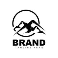 Mountain Logo, Vector Mountain Climbing, Adventure, Design For Climbing, Climbing Equipment, And Brand With Mountain Logo